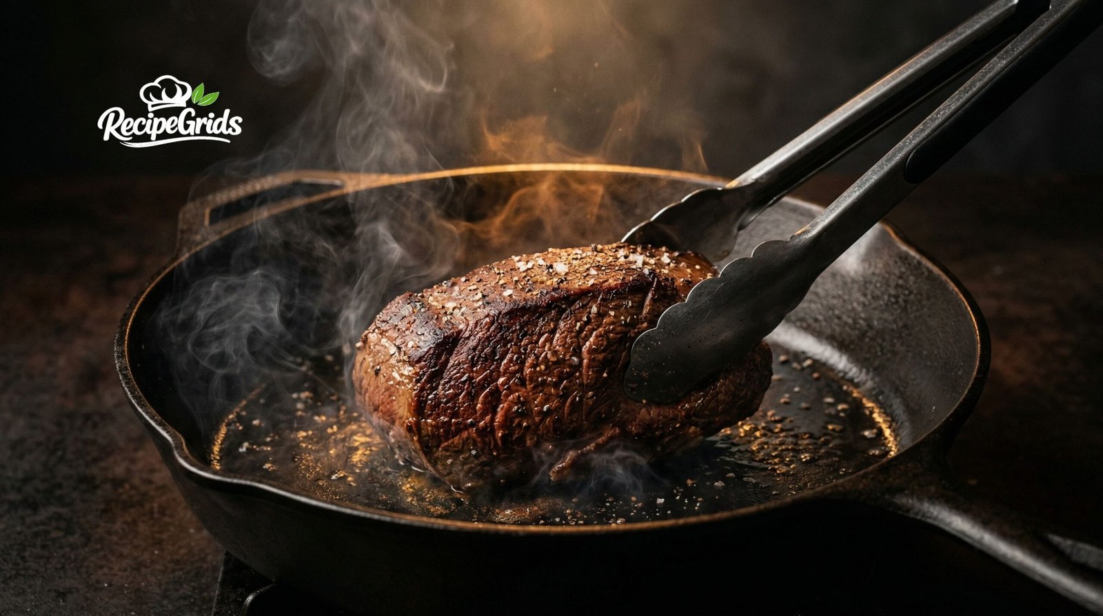 Beef Wellington plated on wooden table